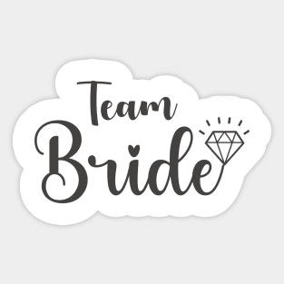 Team Bride Squad Sticker